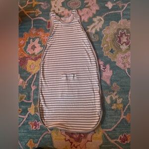 Woolino Gray Striped Baby Sleep Sack